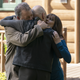 Picard shares a hug with a lovely pair of Imzadi.